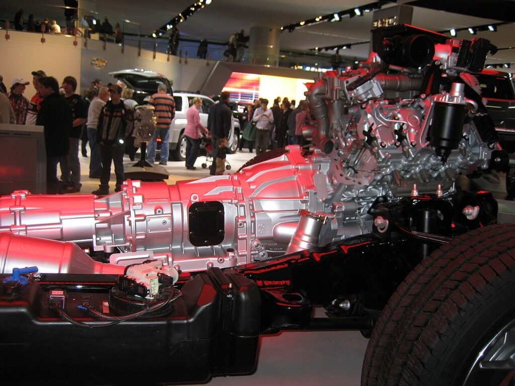 Duramax 6.6 diesel bolted to an Allison 1000 transmission