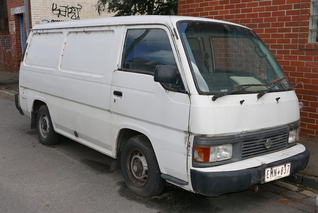 Nissan Urvan E24 cargo van with TD27 diesel engine